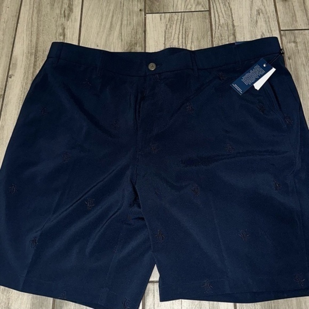 New Men’s Size 40 Original Penguin Men's Black Iris (Navy) Golf Shorts